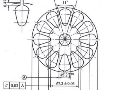 云浮五金沖壓件加工廠的沖壓模具轉(zhuǎn)子設(shè)計參數(shù)圖